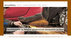 Desktop Screenshot of bartosmuhely.hu
